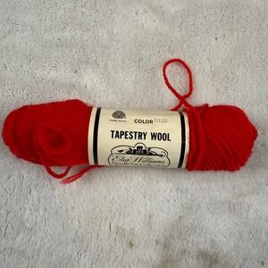 Elsa Williams Tapestry Wool Needlepoint Yarn Red 100% Wool 40 Yd Skein E00347